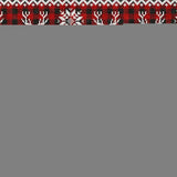 10' X 14' Red Black And Ivory Deer Washable Indoor Outdoor Area Rug - Homeroots - Flyclothing LLC