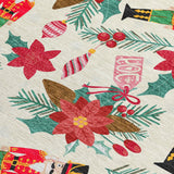 8' X 10' Ivory Red Black Pink And Brown Floral Washable Indoor Outdoor Area Rug - Homeroots - Flyclothing LLC