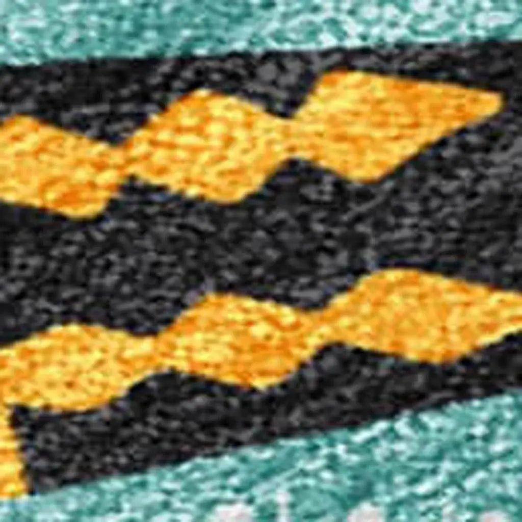 3' X 5' Teal Blue Red Black Pink And Brown Floral Washable Indoor Outdoor Area Rug - Homeroots - Flyclothing LLC