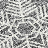 3' X 5' Gray Blue And Ivory Snowflake Washable Indoor Outdoor Area Rug - Homeroots - Flyclothing LLC