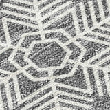 10' X 14' Gray Blue And Ivory Snowflake Washable Indoor Outdoor Area Rug - Homeroots - Flyclothing LLC