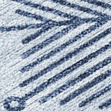 8' X 10' Sky Blue Navy Blue And Ivory Snowflake Washable Indoor Outdoor Area Rug - Homeroots - Flyclothing LLC