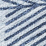 8' X 10' Sky Blue Navy Blue And Ivory Snowflake Washable Indoor Outdoor Area Rug - Homeroots - Flyclothing LLC