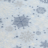 9' X 12' Sky Blue Navy Blue And Ivory Snowflake Washable Indoor Outdoor Area Rug - Homeroots - Flyclothing LLC