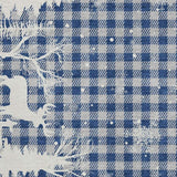 3' X 5' Blue Ivory And Gray Plaid Washable Indoor Outdoor Area Rug - Homeroots - Flyclothing LLC
