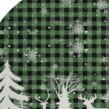 8' Green Black And Ivory Round Plaid Washable Indoor Outdoor Area Rug - Homeroots - Flyclothing LLC