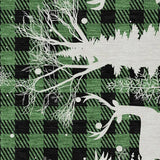 8' X 10' Green Black And Ivory Plaid Washable Indoor Outdoor Area Rug - Homeroots - Flyclothing LLC