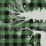 10' X 14' Green Black And Ivory Plaid Washable Indoor Outdoor Area Rug - Homeroots - Flyclothing LLC