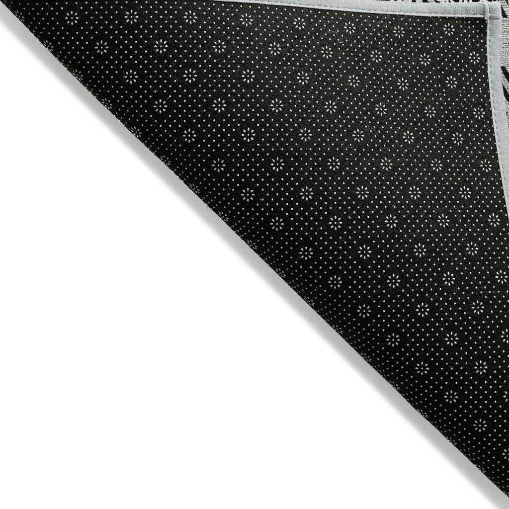 3' X 5' Gray Black And Ivory Plaid Washable Indoor Outdoor Area Rug - Homeroots - Flyclothing LLC