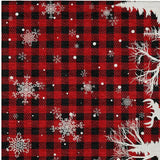 3' X 5' Red Black And Ivory Plaid Washable Indoor Outdoor Area Rug - Homeroots - Flyclothing LLC
