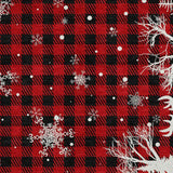 10' X 14' Red Black And Ivory Plaid Washable Indoor Outdoor Area Rug - Homeroots - Flyclothing LLC