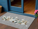 3' X 5' Gray Beige Ivory And Taupe Presents Washable Indoor Outdoor Area Rug - Homeroots - Flyclothing LLC