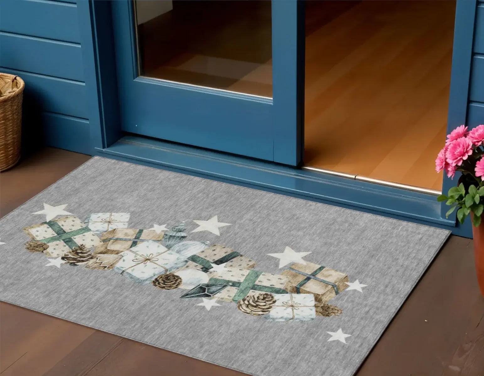 3' X 5' Gray Beige Ivory And Taupe Presents Washable Indoor Outdoor Area Rug - Homeroots - Flyclothing LLC