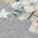 3' X 5' Gray Beige Ivory And Taupe Presents Washable Indoor Outdoor Area Rug - Homeroots - Flyclothing LLC