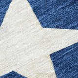 8' X 10' Navy Blue Beige Ivory And Taupe Presents Washable Indoor Outdoor Area Rug - Homeroots - Flyclothing LLC