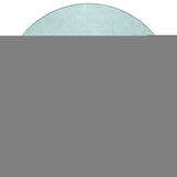 8' Sky Blue Denim Blue And Ivory Round Snowmen Washable Indoor Outdoor Area Rug - Homeroots - Flyclothing LLC
