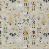 5' X 8' Beige Gold Black And Gray Nutcracker Washable Indoor Outdoor Area Rug - Homeroots - Flyclothing LLC