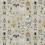 9' X 12' Beige Gold Black And Gray Nutcracker Washable Indoor Outdoor Area Rug - Homeroots - Flyclothing LLC