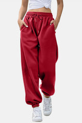 Elastic Waist Joggers with Pockets - Trendsi - Flyclothing LLC