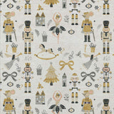 9' X 12' Ivory Gold Black And Gray Nutcracker Washable Indoor Outdoor Area Rug - Homeroots - Flyclothing LLC