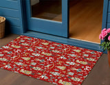 3' X 5' Red Gold Black And Gray Nutcracker Washable Indoor Outdoor Area Rug - Homeroots - Flyclothing LLC