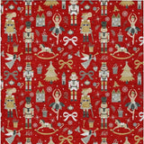 3' X 5' Red Gold Black And Gray Nutcracker Washable Indoor Outdoor Area Rug - Homeroots - Flyclothing LLC