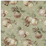 3' X 5' Artichoke Green Brown And Beige Stars Washable Indoor Outdoor Area Rug - Homeroots - Flyclothing LLC