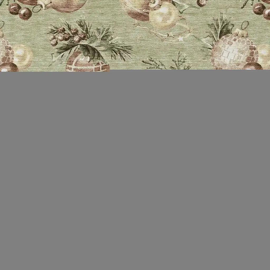 8' X 10' Artichoke Green Brown And Beige Stars Washable Indoor Outdoor Area Rug - Homeroots - Flyclothing LLC