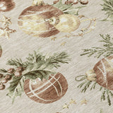 8' X 10' Beige Brown And Ivory Stars Washable Indoor Outdoor Area Rug - Homeroots - Flyclothing LLC