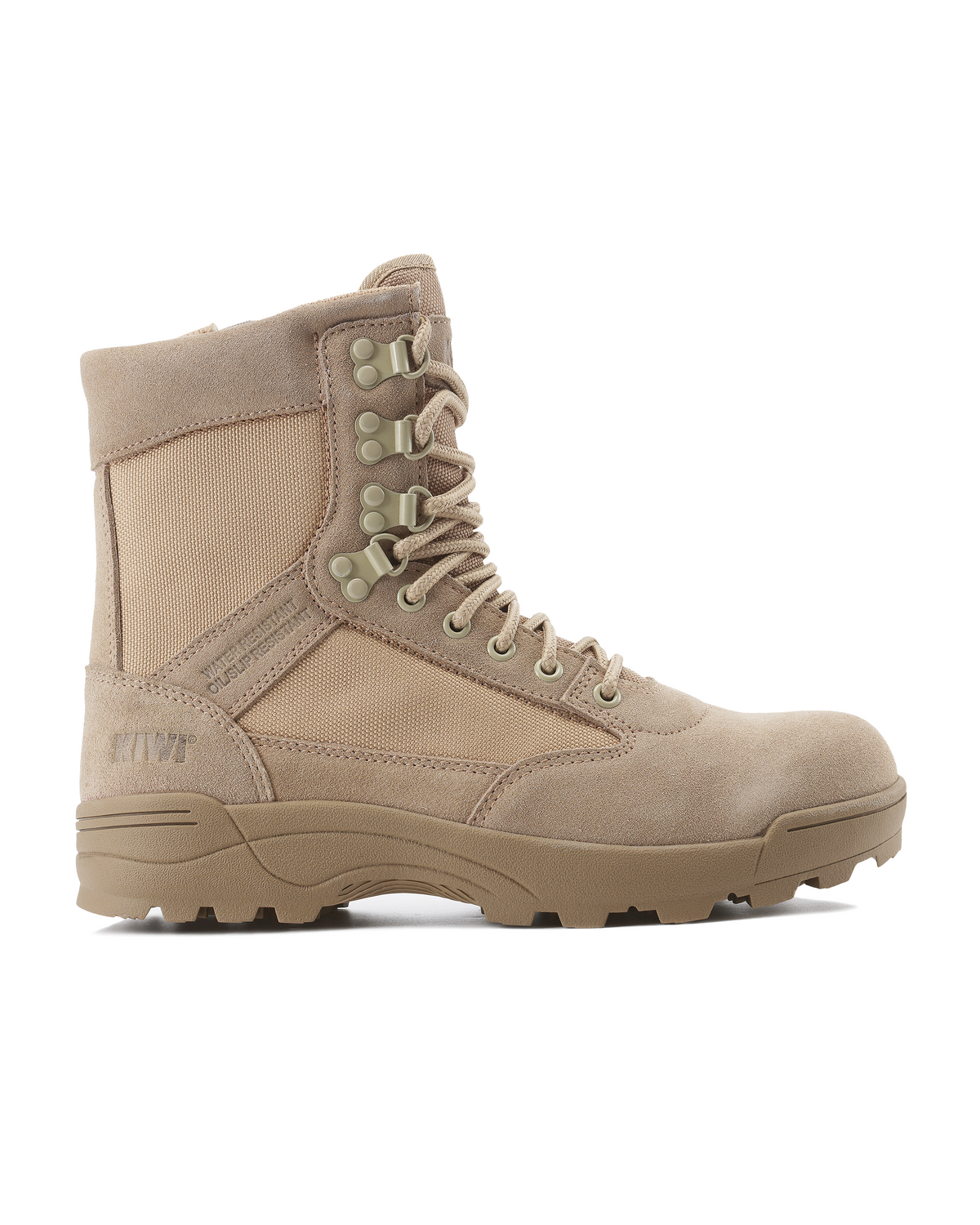 Kiwi Durable Sand Suede 6.5" Composite Toe Zipped Water Resistant Tactical Boots [68200] - Kiwi - Flyclothing LLC