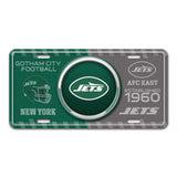 NFL - New York Jets Embossed Metal License Plate - Logo Brands - Flyclothing LLC