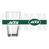 NY Jets 16oz Stripe Pint Glass