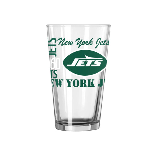 New York Jets 16oz Spirit Pint Glass - Logo Brands - Flyclothing LLC