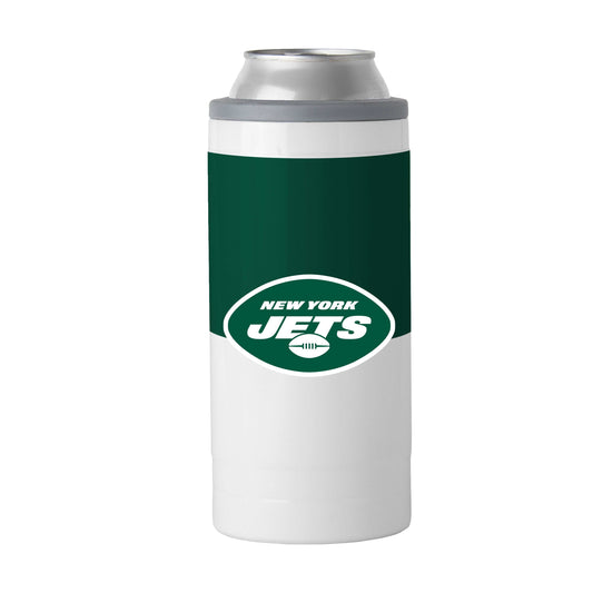 New York Jets 12oz Colorblock Slim Can Coolie - Logo Brands - Flyclothing LLC