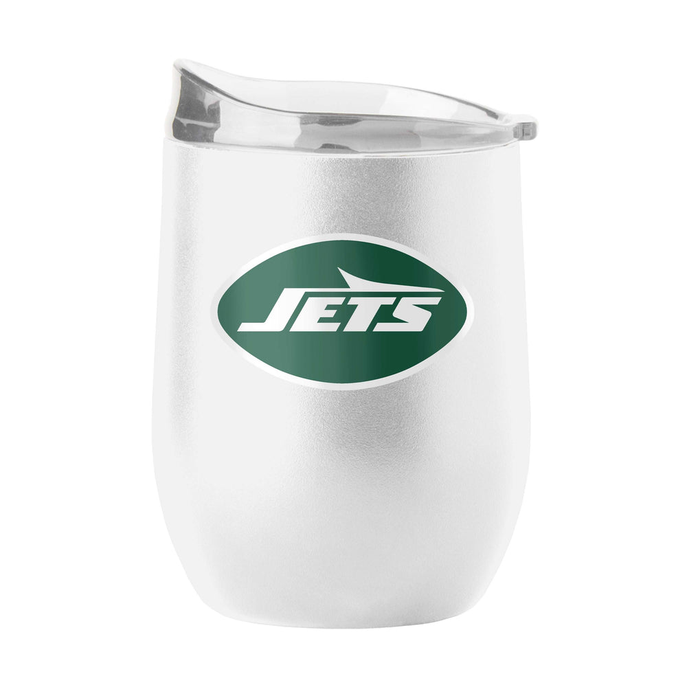 NY Jets 16oz Swagger Powder Coat Curved Bev - Logo Brands - Flyclothing LLC