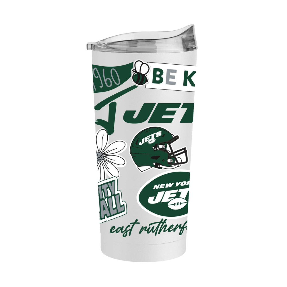 NY Jets 20oz Native Powder Coat Tumbler - Logo Brands - Flyclothing LLC