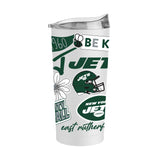 NY Jets 20oz Native Powder Coat Tumbler - Logo Brands - Flyclothing LLC