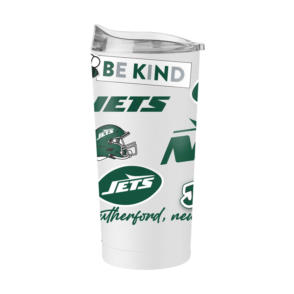 NY Jets 20oz Native Powder Coat Tumbler - Logo Brands - Flyclothing LLC