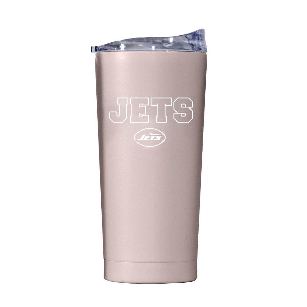 NY Jets 20oz Stencil Powder Coat Tumbler - Logo Brands - Flyclothing LLC