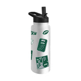 New York Jets White 34oz Dream Weave Quencher Bottle