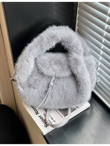 Fluffy Lightweight Handbag - Trendsi - Flyclothing LLC