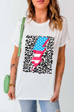 Graphic Round Neck Short Sleeve T-Shirt - Trendsi - Flyclothing LLC