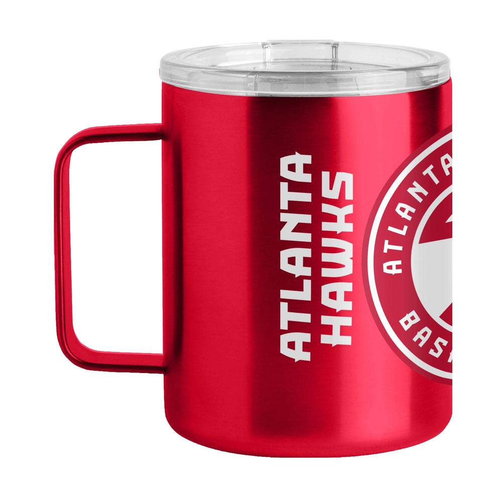 Atlanta Hawks 15oz Hype Stainless Mug - Logo Brands - Flyclothing LLC