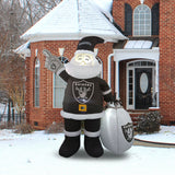 Las Vegas Raiders Santa Claus Yard Inflatable