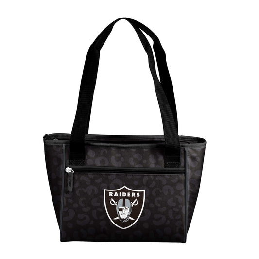 Las Vegas Raiders Leopard Print 16 Can Cooler Tote - Logo Brands - Flyclothing LLC
