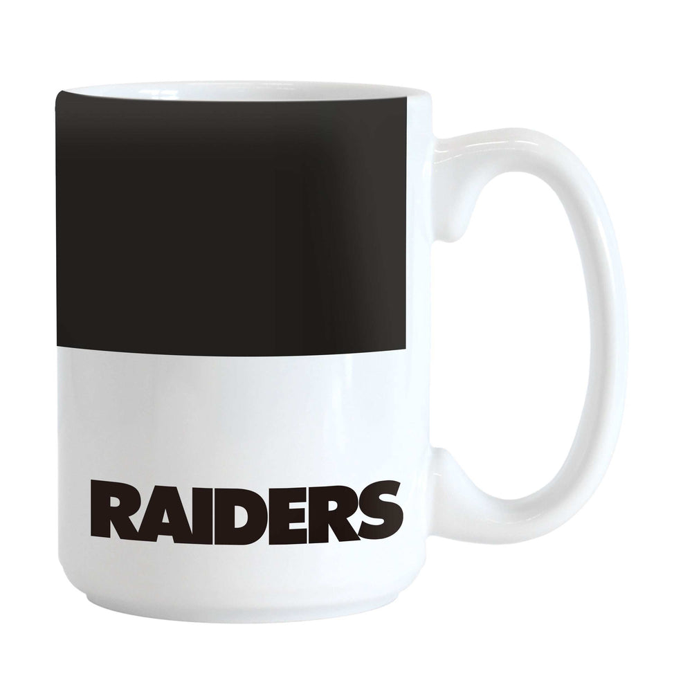 Las Vegas Raiders Colorblock 15oz Sublimated Mug - Logo Brands - Flyclothing LLC