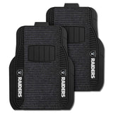 NFL - Las Vegas Raiders 2-pc Deluxe Car Mat Set - Logo Brands - Flyclothing LLC
