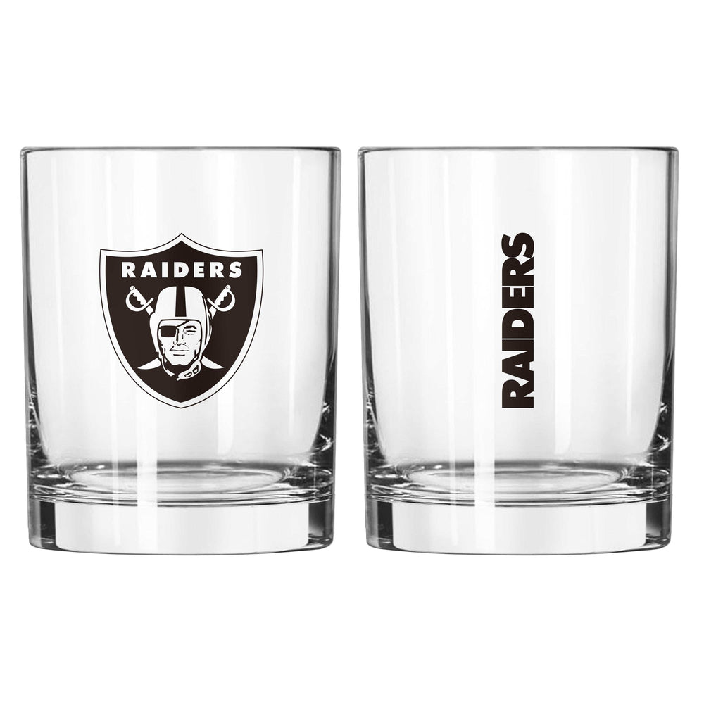 Las Vegas Raiders 14oz Gameday Rocks Glass - Logo Brands - Flyclothing LLC
