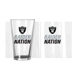 Las Vegas Raiders 16oz Slogan Pint Glass