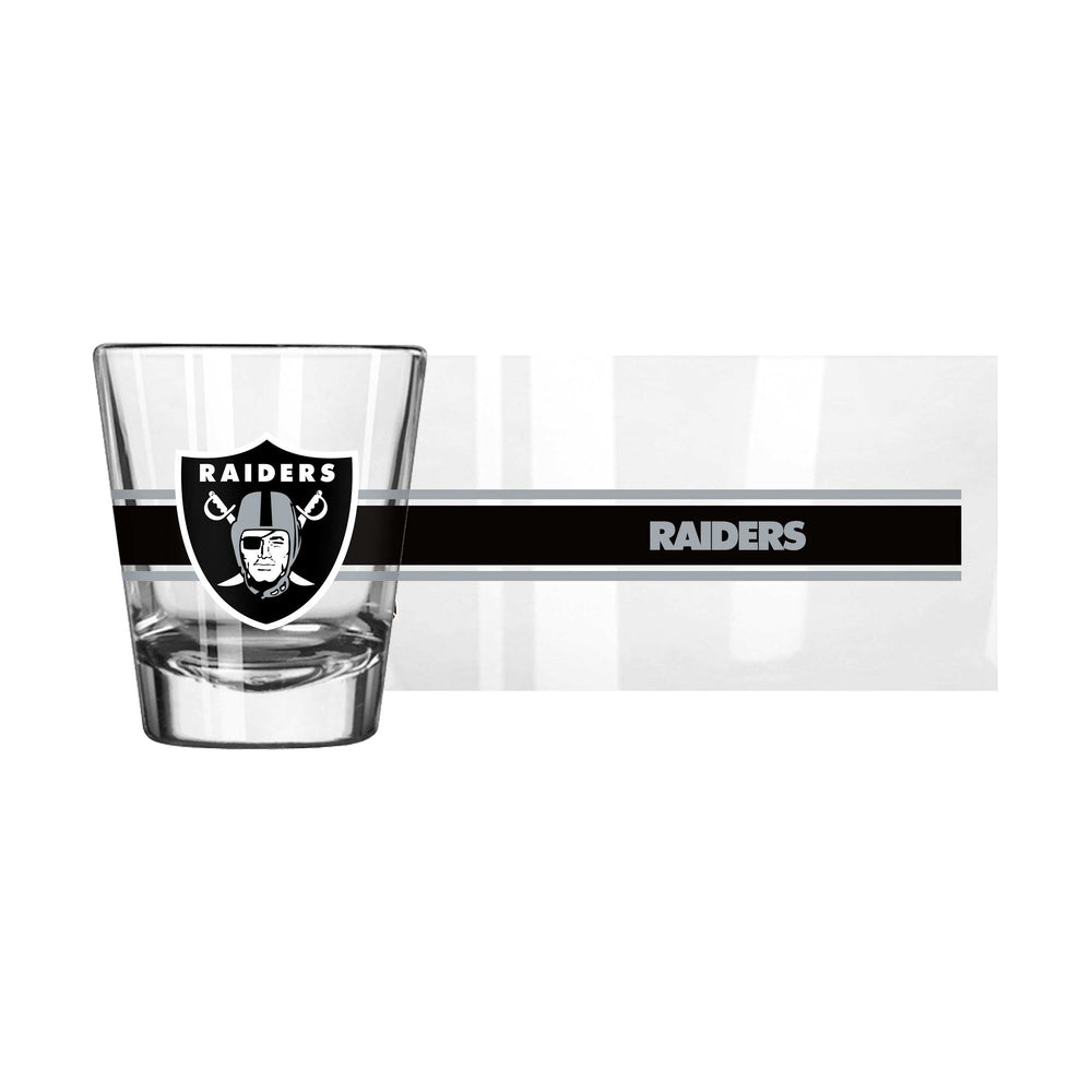Las Vegas Raiders 2oz Stripe Shot Glass - Logo Brands - Flyclothing LLC